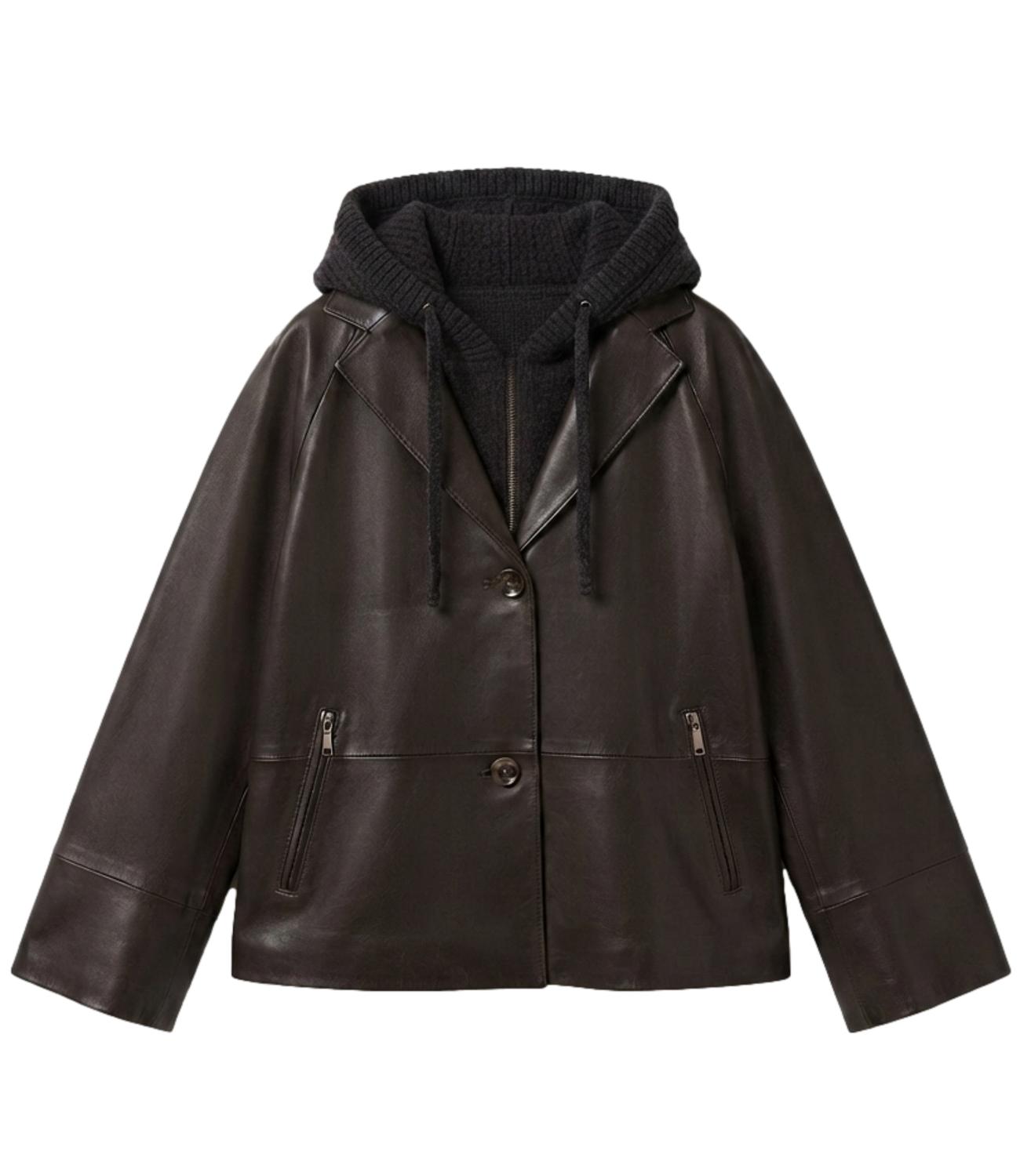 The Jackie Leathers Giacca SUN NABO Dark Brown Donna