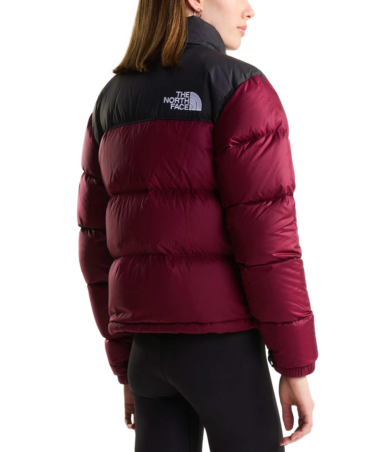 Bomber 1996 Retro Nuptse Jacket Burgundy Crush Tnf Blac