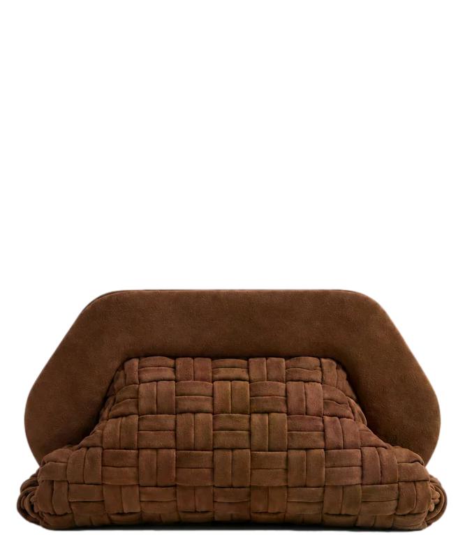 Themoire Bios Medium suede effect intreccio piccolo rocky road