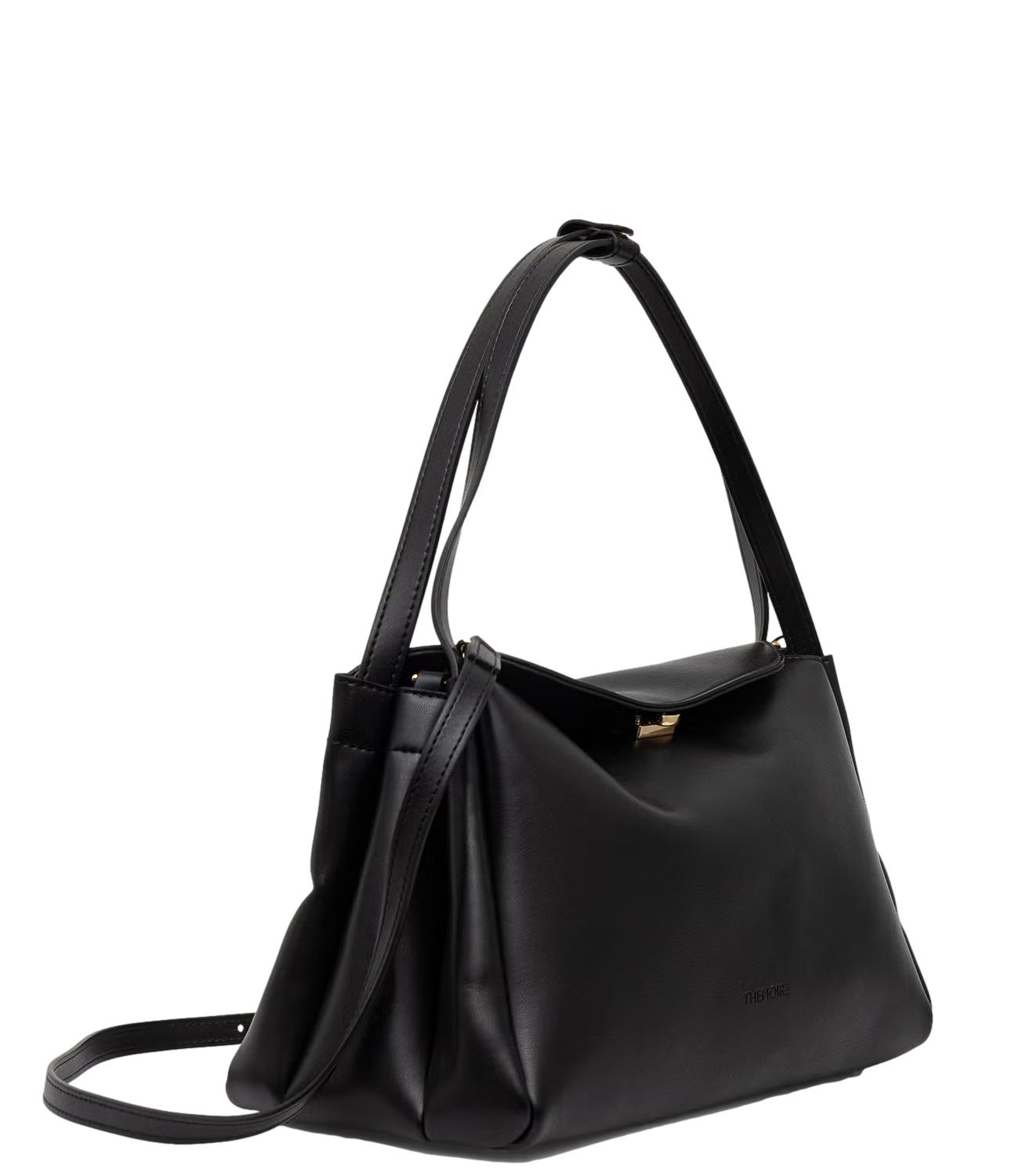TheMoirè Borsa Calipso nera trunk vegan fabric