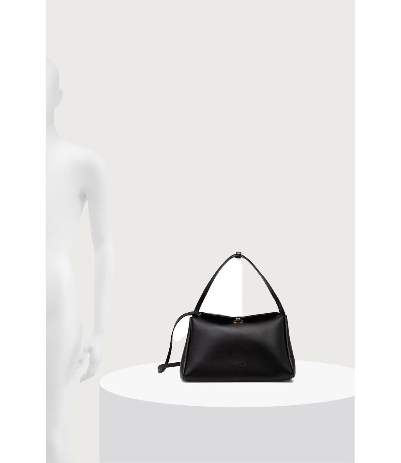 TheMoirè Borsa Calipso nera trunk vegan fabric