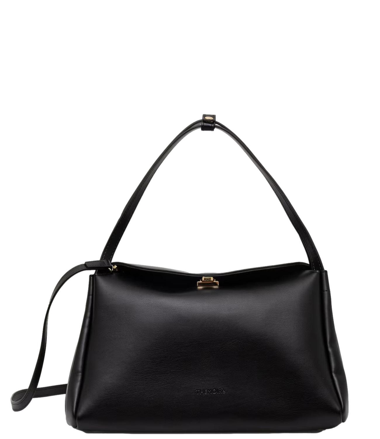 TheMoirè Borsa Calipso nera trunk vegan fabric