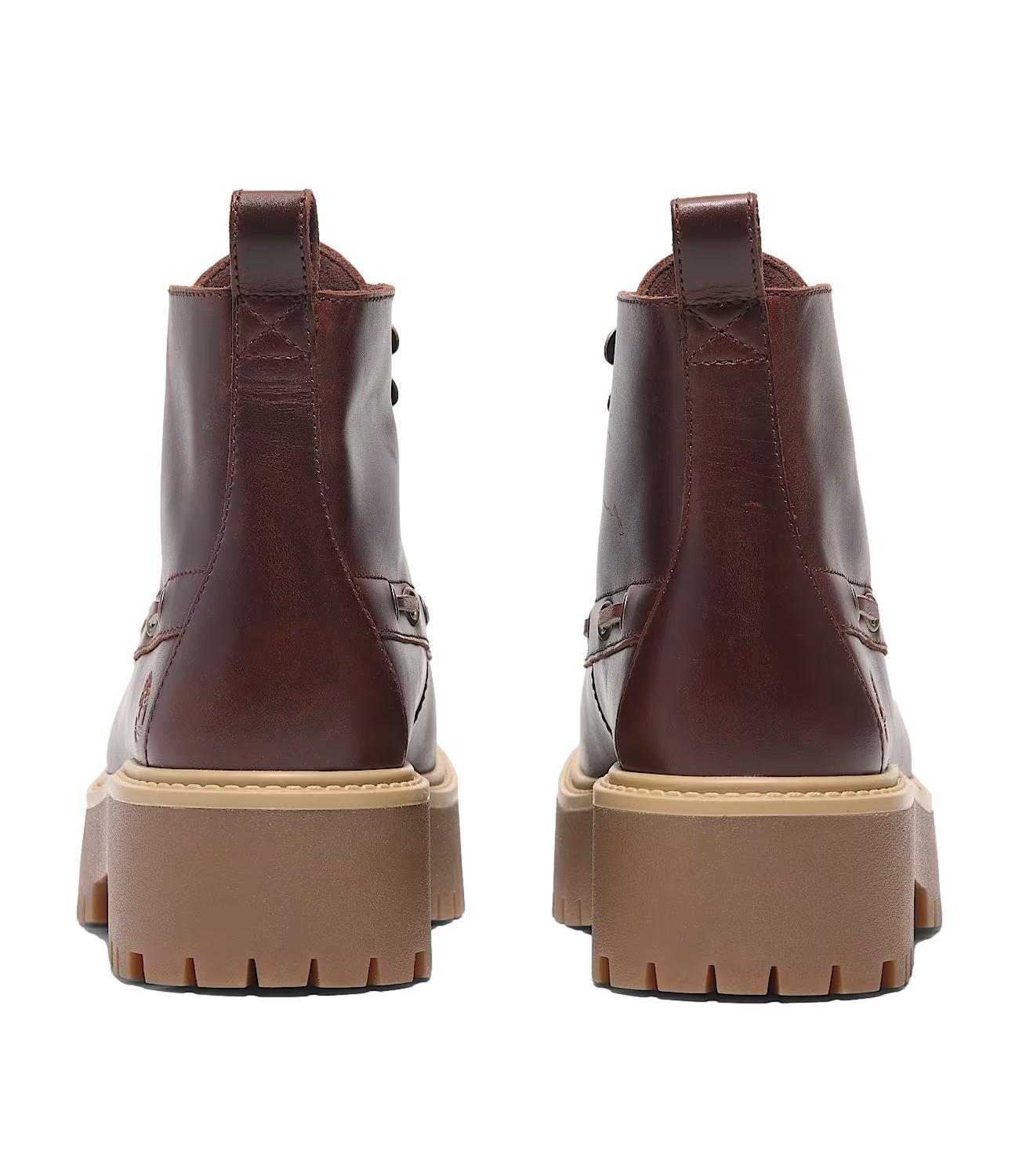 Timberland Stone Street Mid Lace Up Boot Burgundy Full Grain