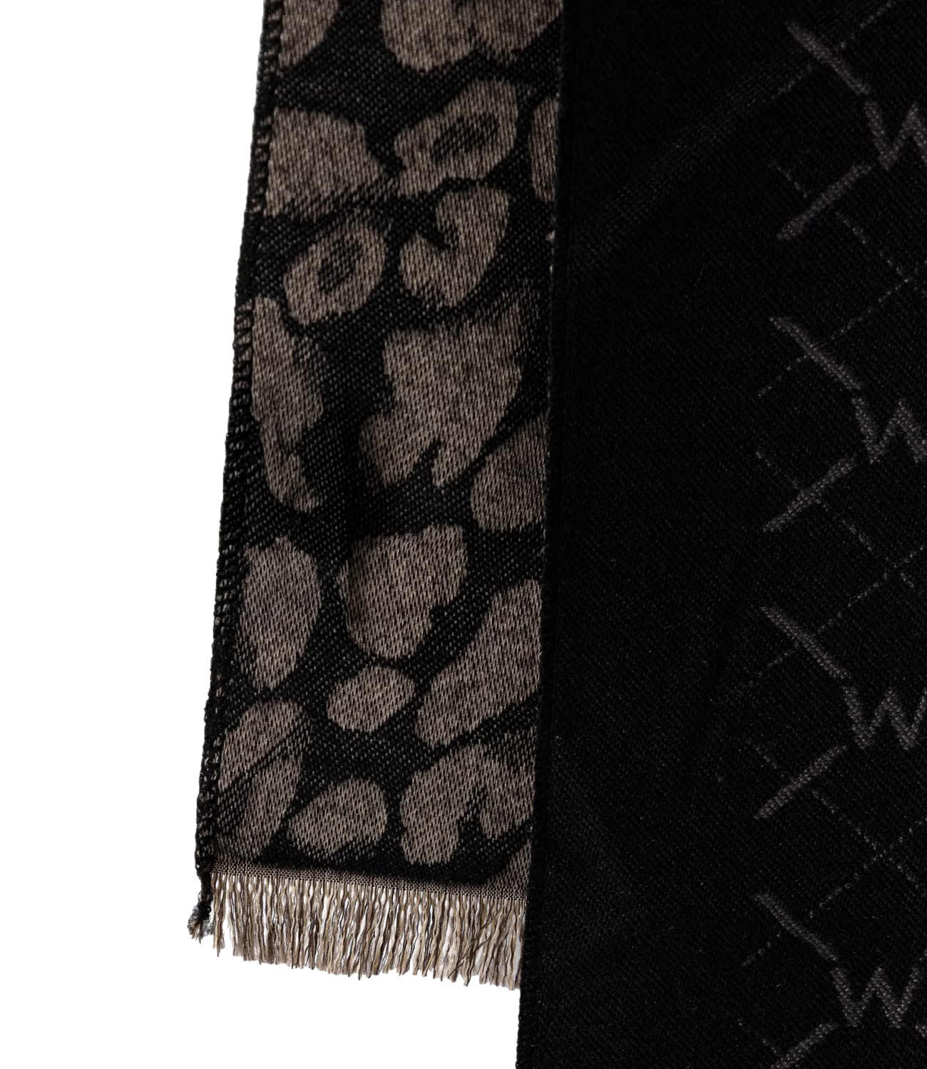 Twinset Stola Jacquard Mix Nero/Grigio Donna