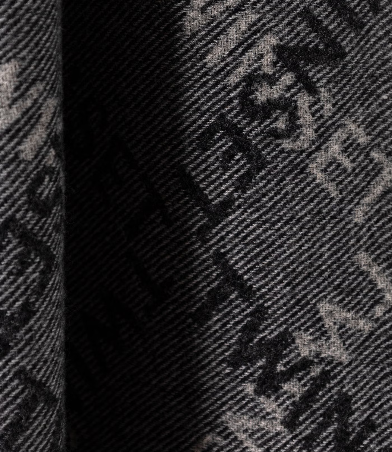 Twinset Sciarpa Jacquard Nero Donna