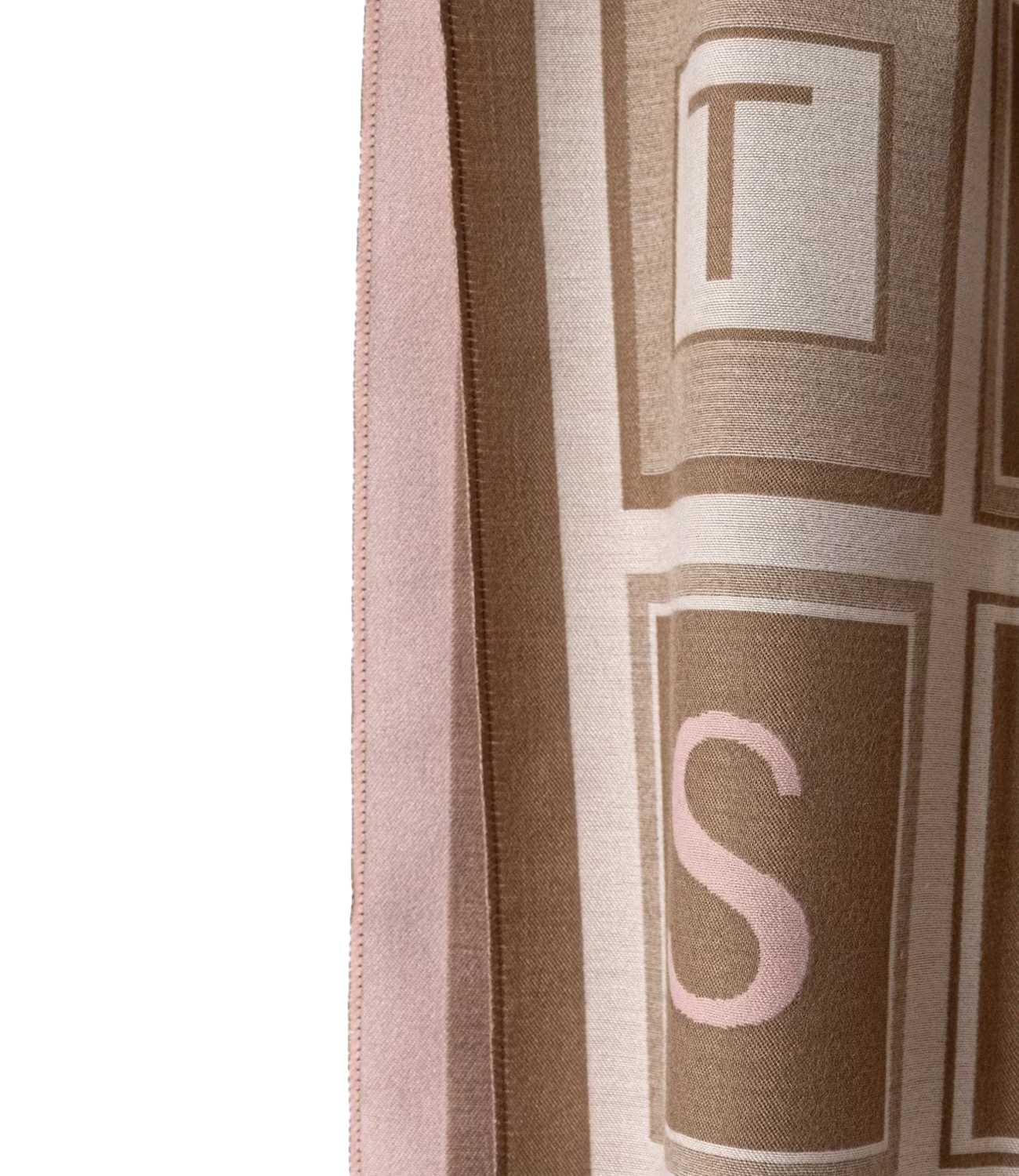 Twinset Stola Jacquard Lettering Canapa Donna