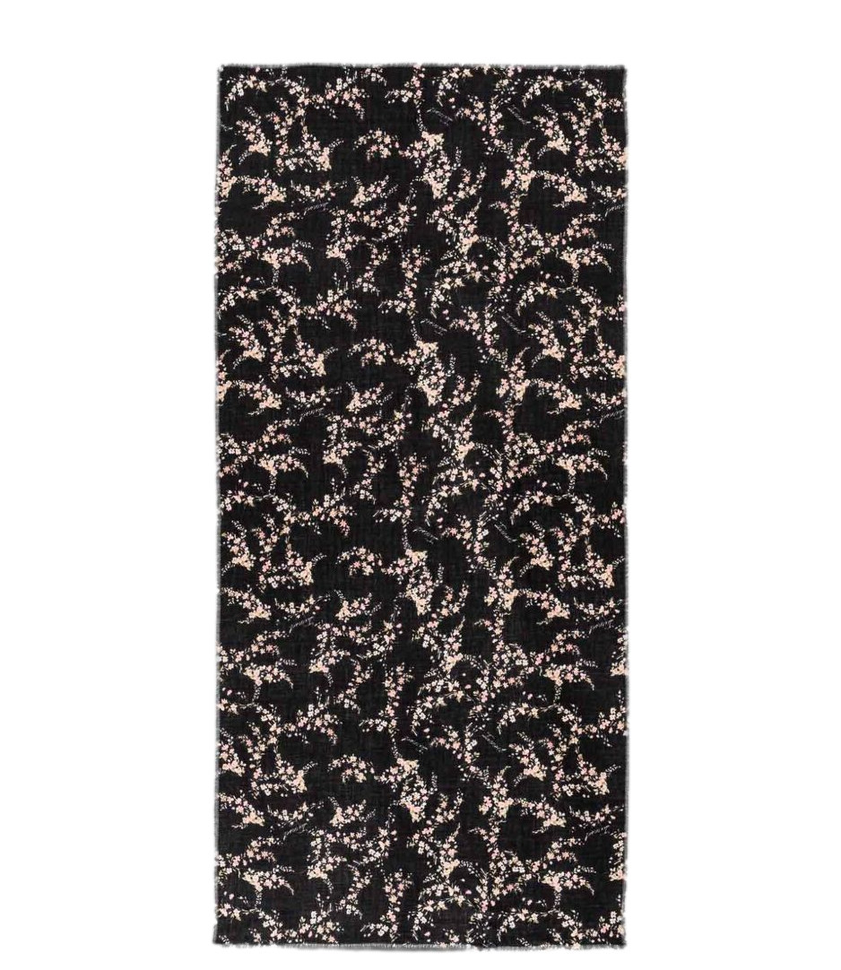 Twinset Stola Tessuto Stampato Little Flowers/Black Rose Donna