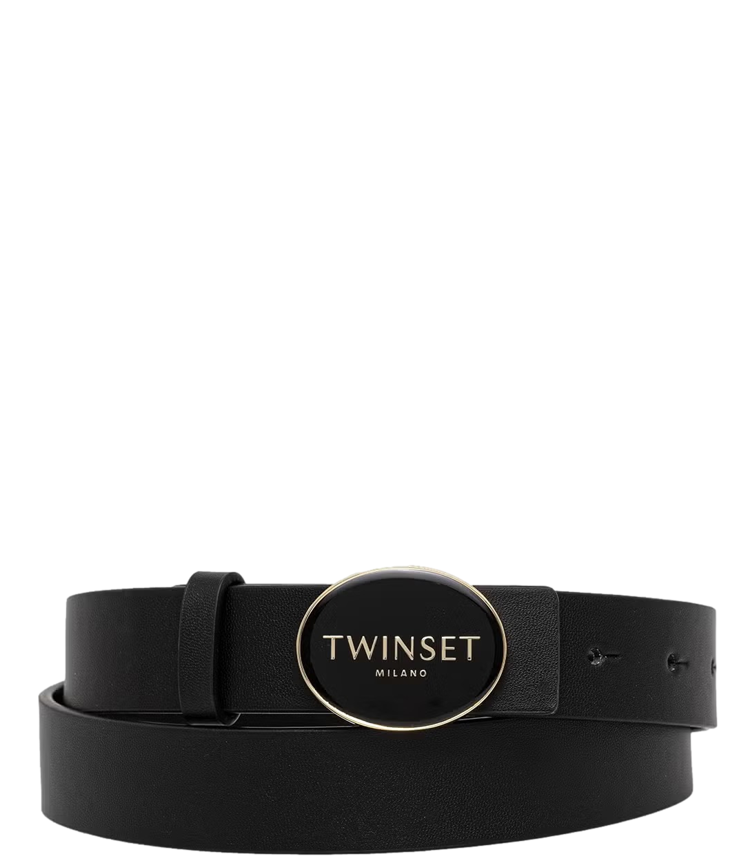 Twinset Cintura Fibbia Smaltata Nero Donna