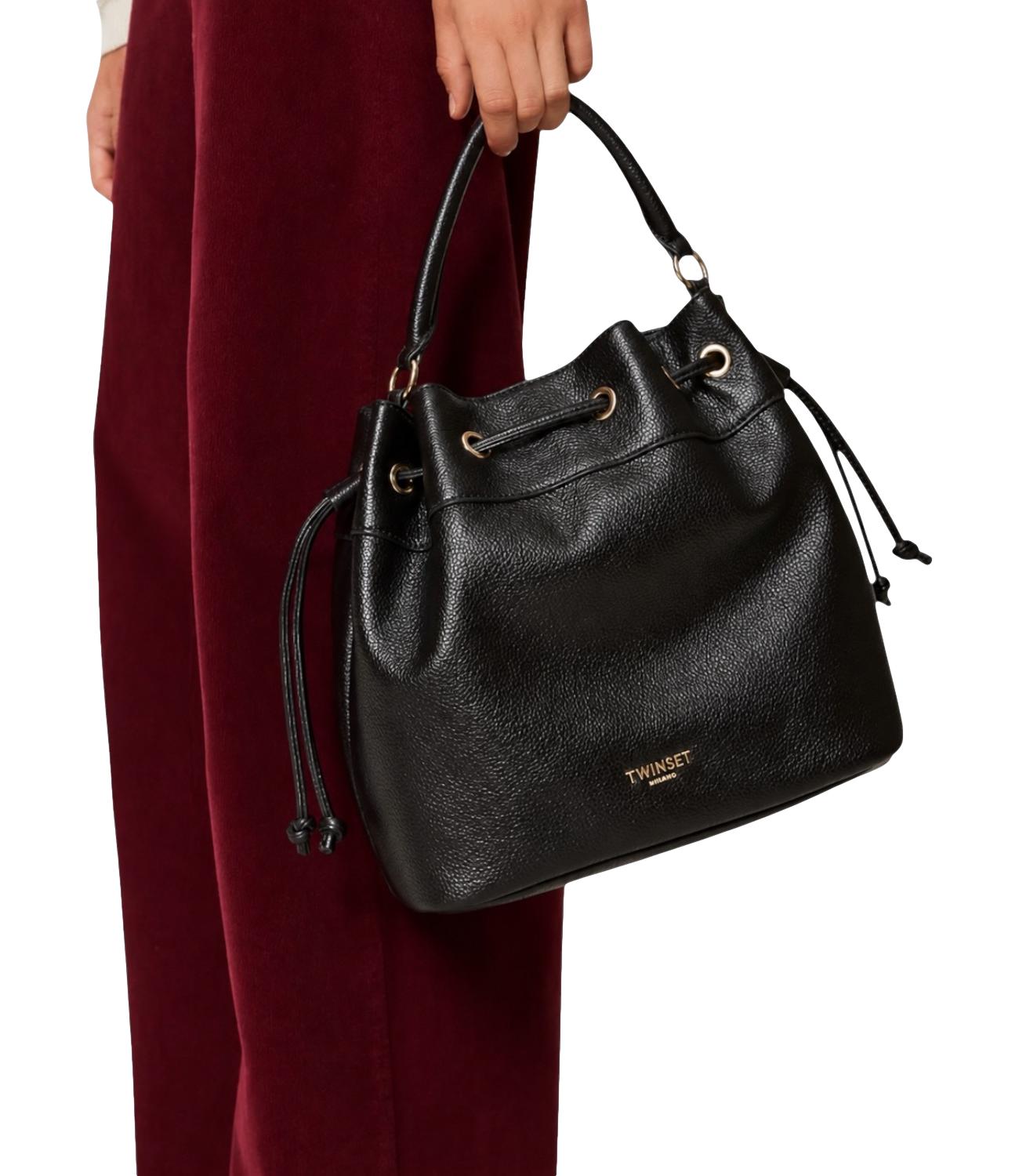 Twinset Borsa Secchiello Nero Donna