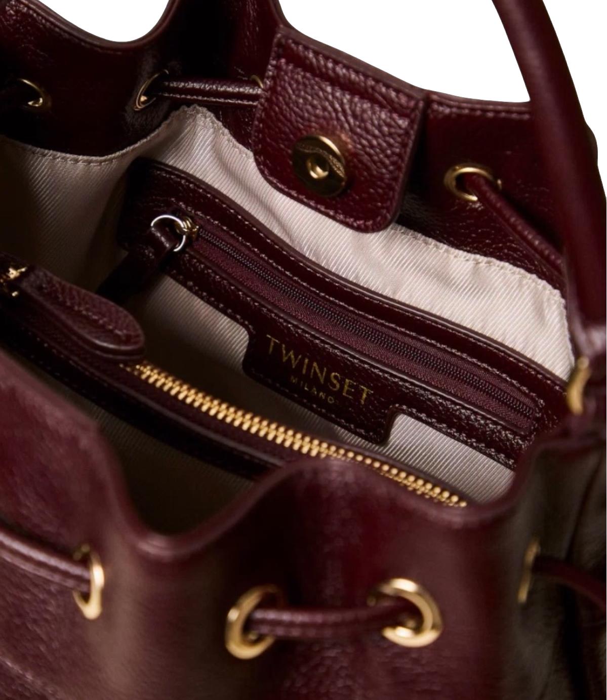 Twinset Borsa Secchiello Bordeaux Donna