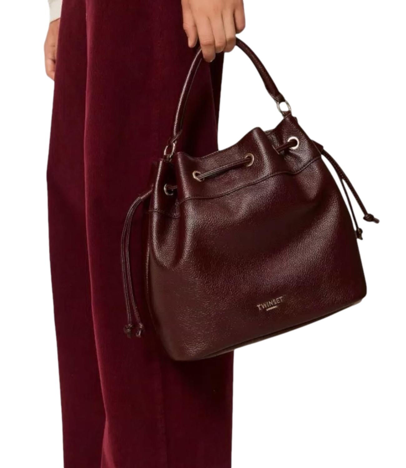 Twinset Borsa Secchiello Bordeaux Donna
