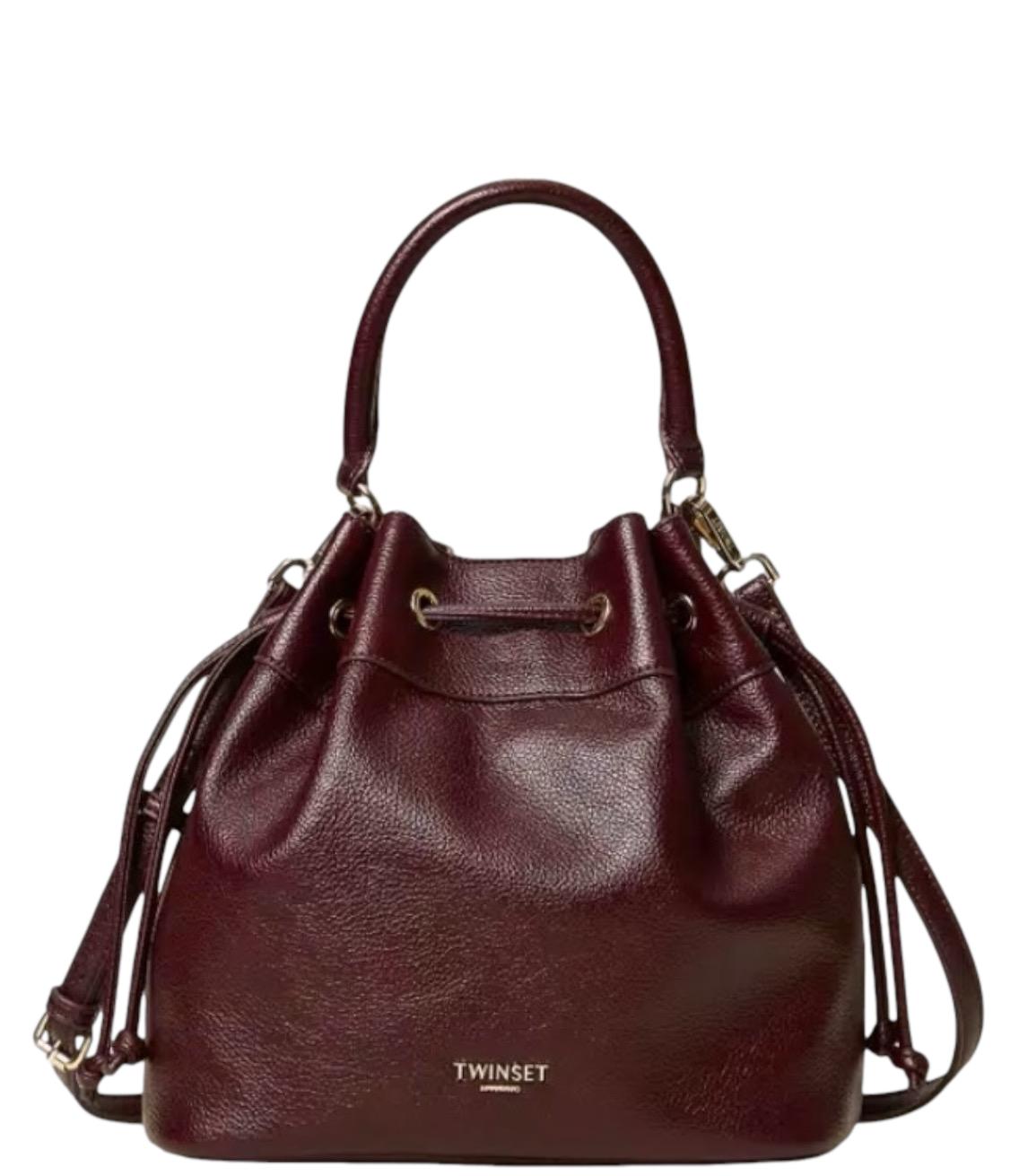 Twinset Borsa Secchiello Bordeaux Donna