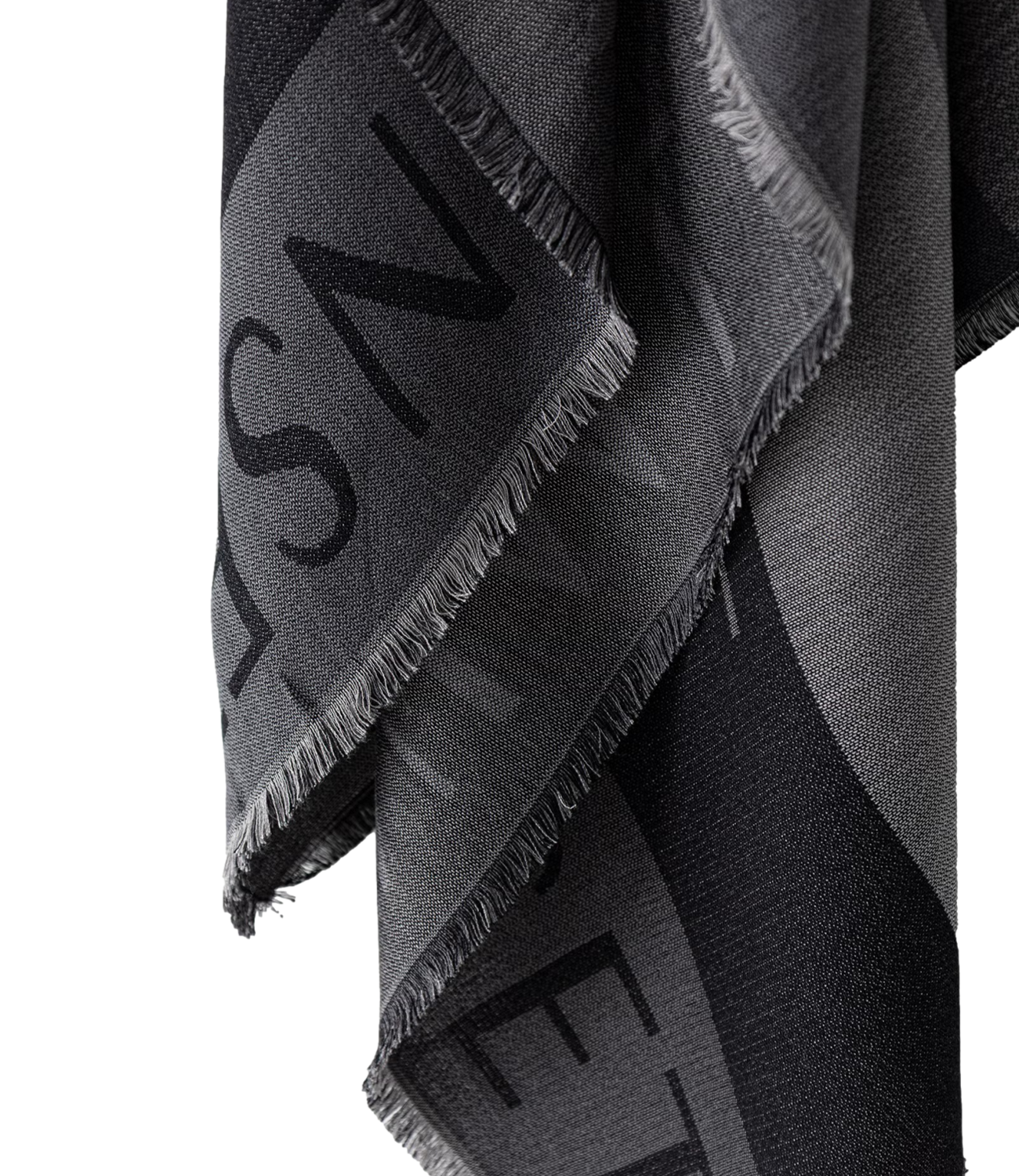 Twinset Sciarpa Jacquard Lurex Nero Donna