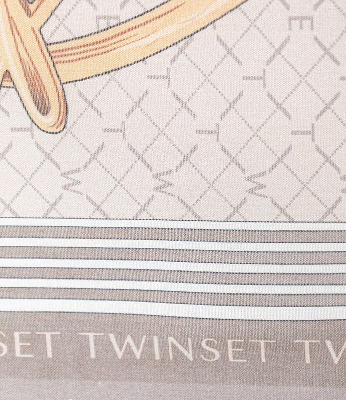 Twinset Kefia Stampa Charms Mastice Donna