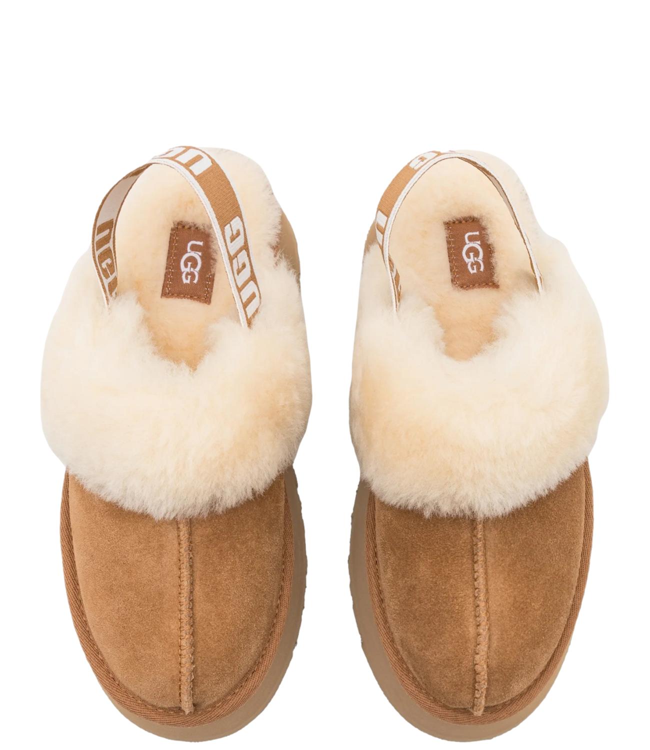 Ciabatte Platform Donna UGG Funkette Chestnut