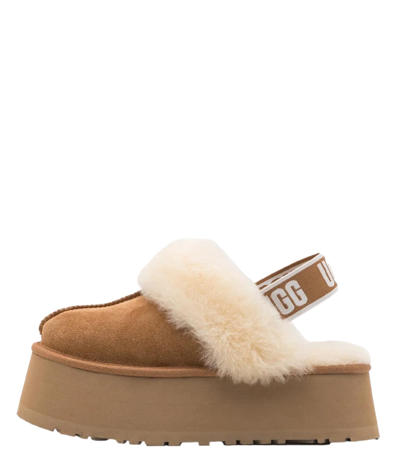 Ciabatte Platform Donna UGG Funkette Chestnut