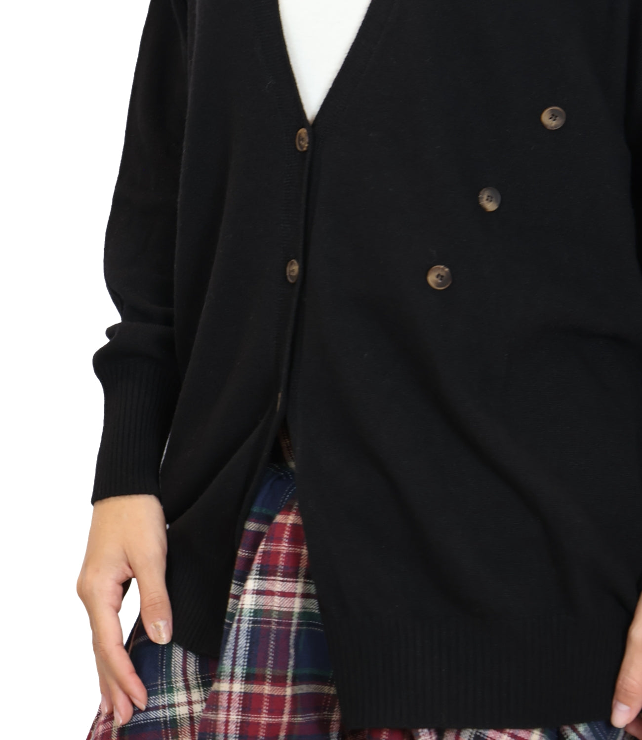 Vicolo Cardigan Nero Donna