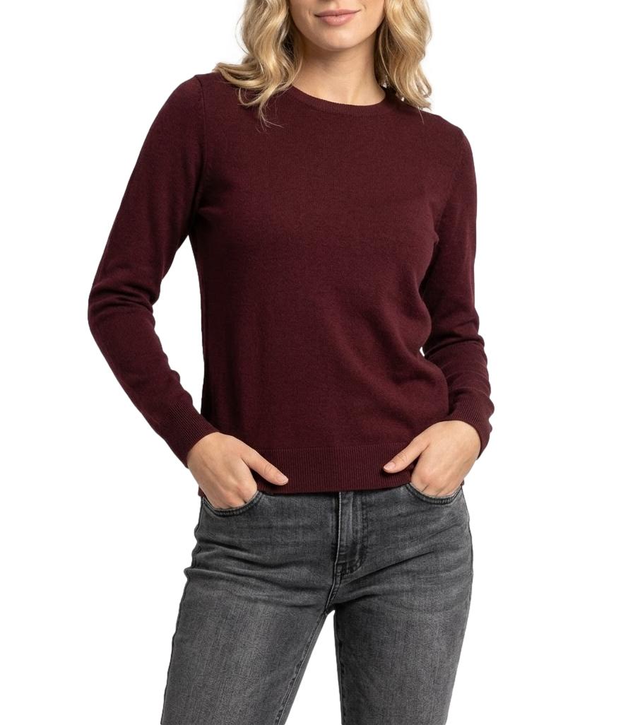 Vicolo Maglia Borgogna Donna