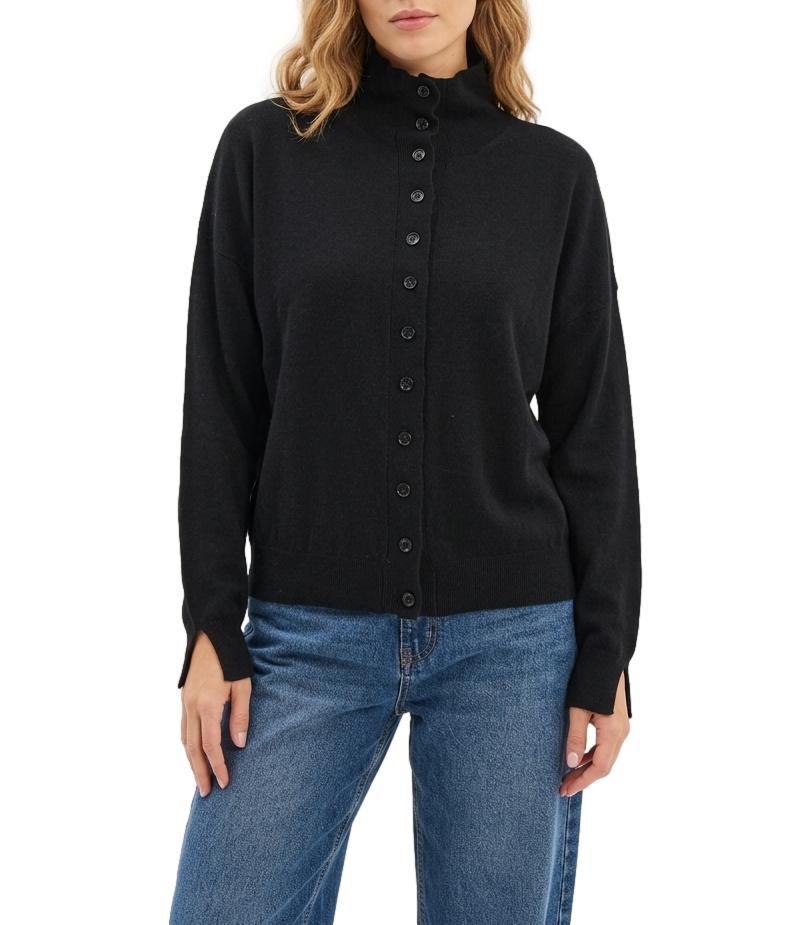 Vicolo Cardigan Nero Donna