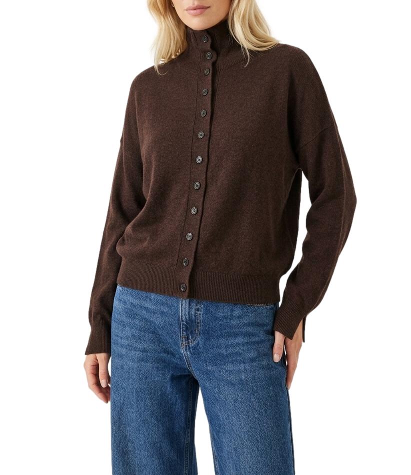 Vicolo Cardigan Fondente Donna