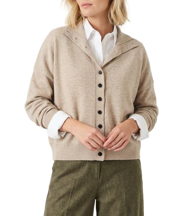 Vicolo Cardigan Beige Melange Donna