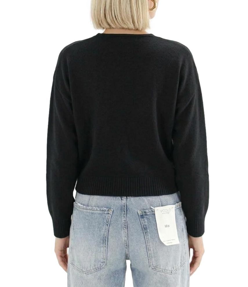 Vicolo Cardigan Nero Donna