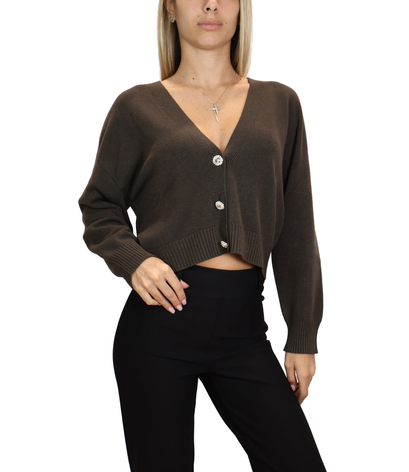 Vicolo Cardigan Army Donna