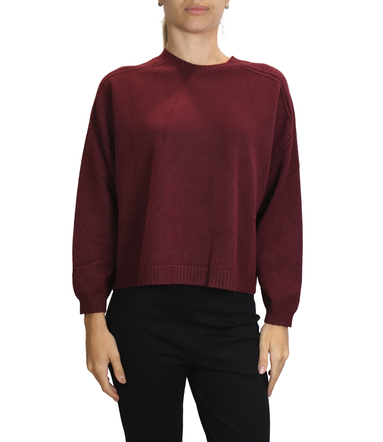 Vicolo Maglia Borgogna Donna