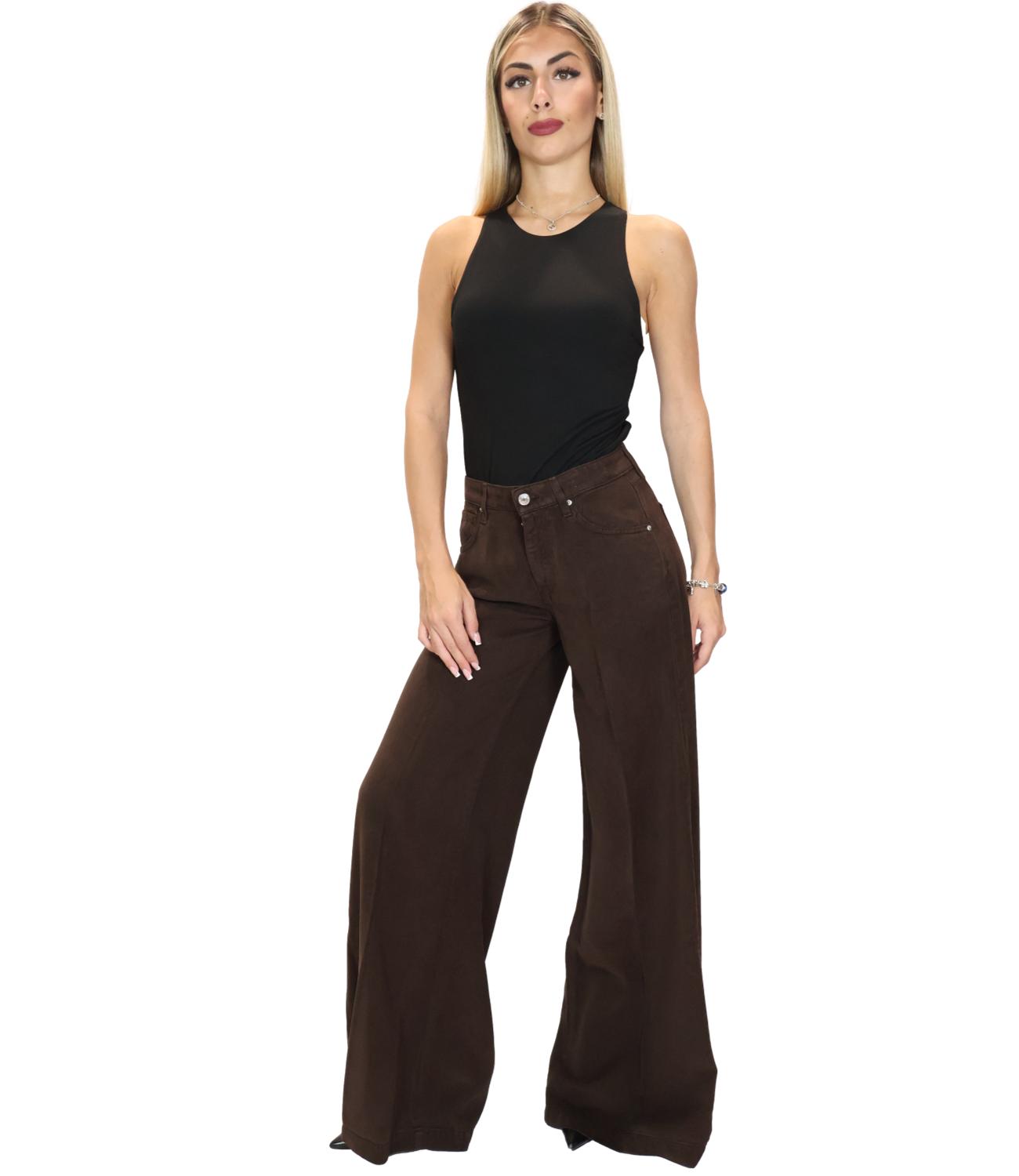 Vicolo Pantalone MADISON Marrone Fondente Donna
