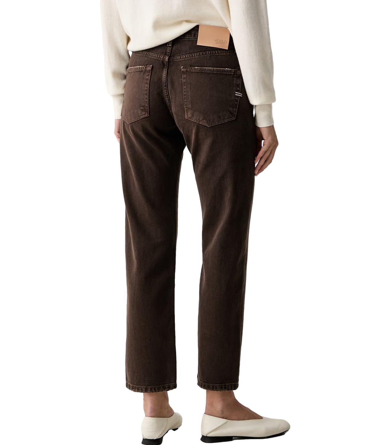 Vicolo Jeans ZOE Marrone Fondente Donna
