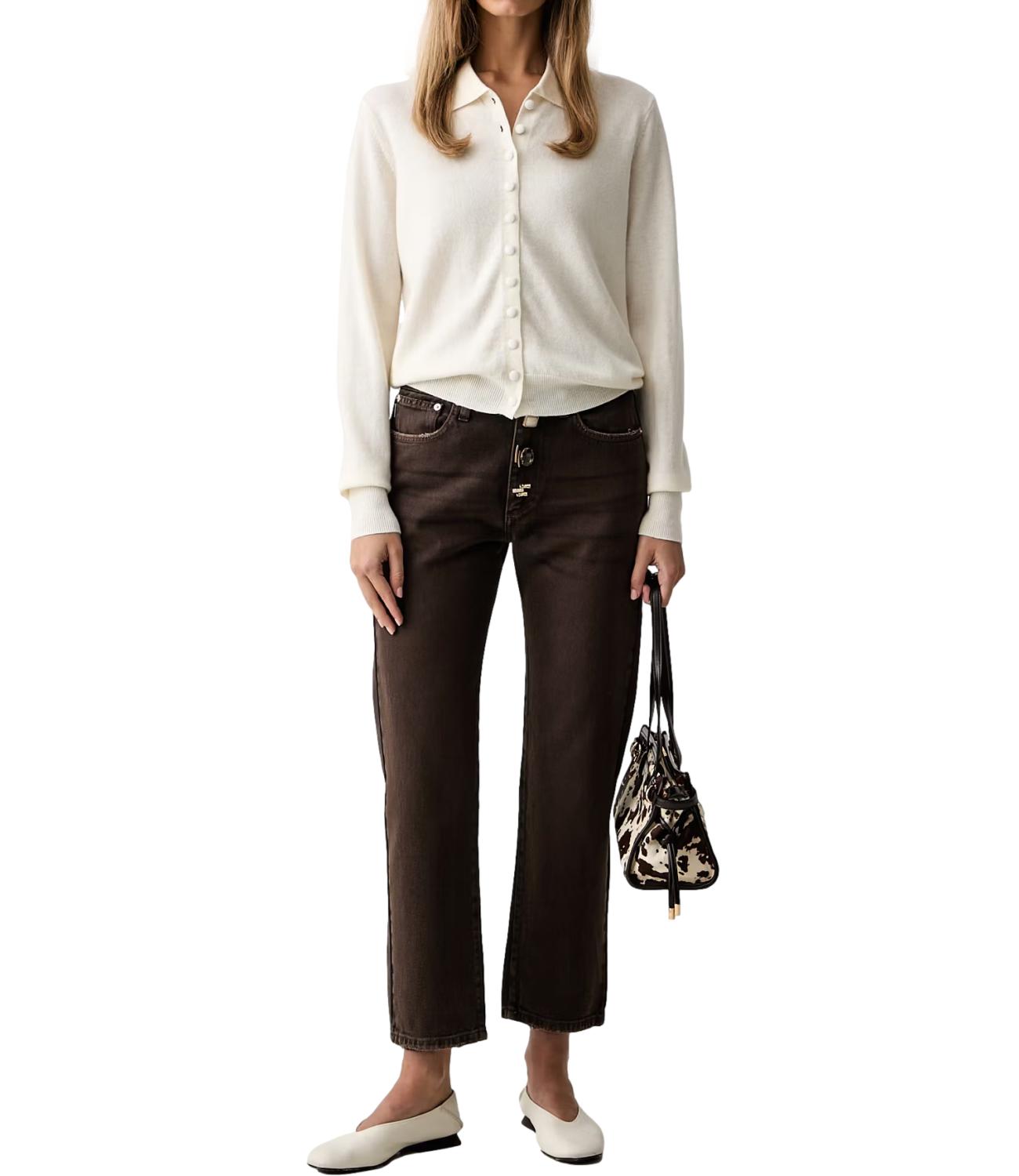 Vicolo Jeans ZOE Marrone Fondente Donna