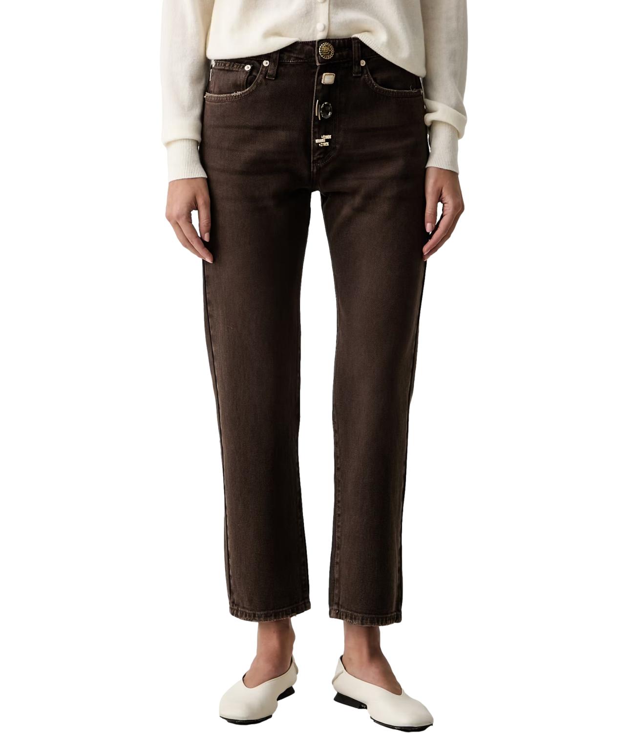 Vicolo Jeans ZOE Marrone Fondente Donna