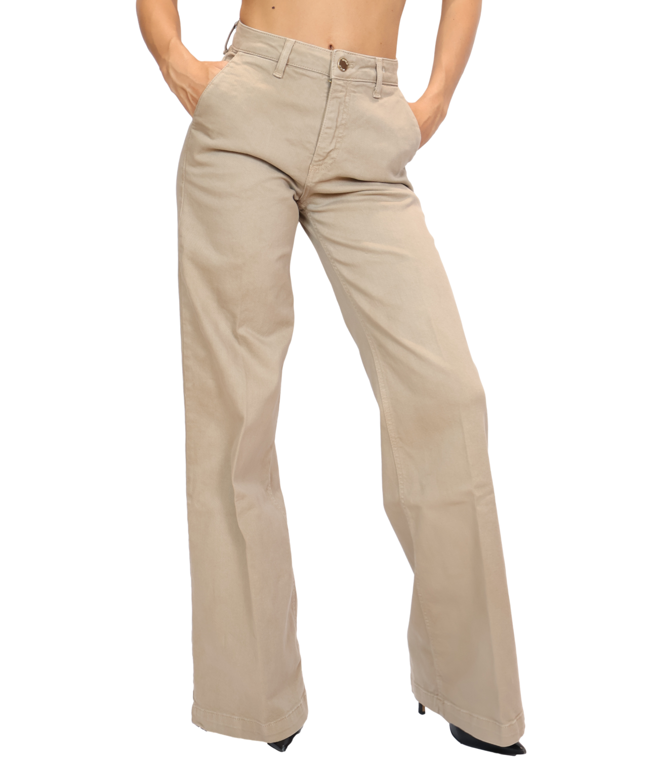 Vicolo Pantalone Elena Taupe Donna