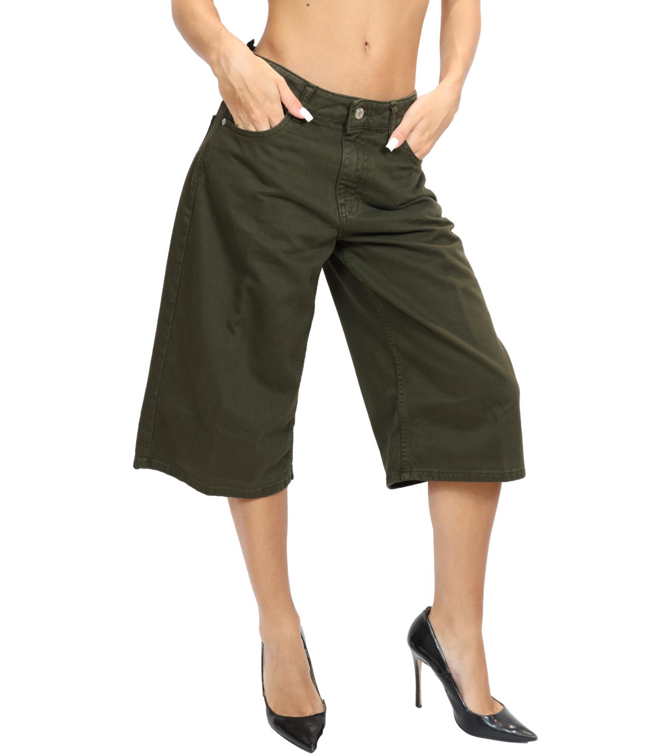 Vicolo Pantalone Bermuda Militare Donna