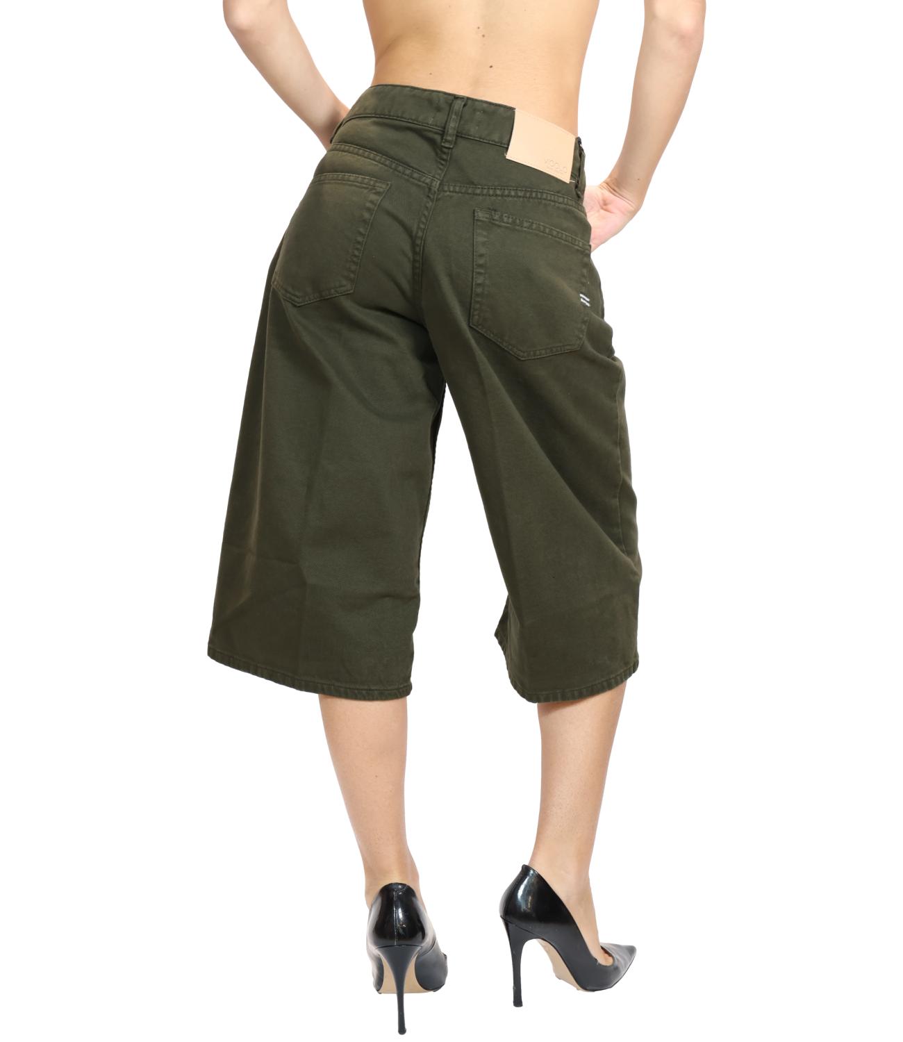 Vicolo Pantalone Bermuda Militare Donna
