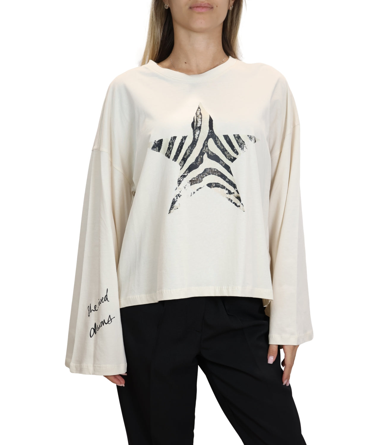 Vicolo Felpa Naturale Donna