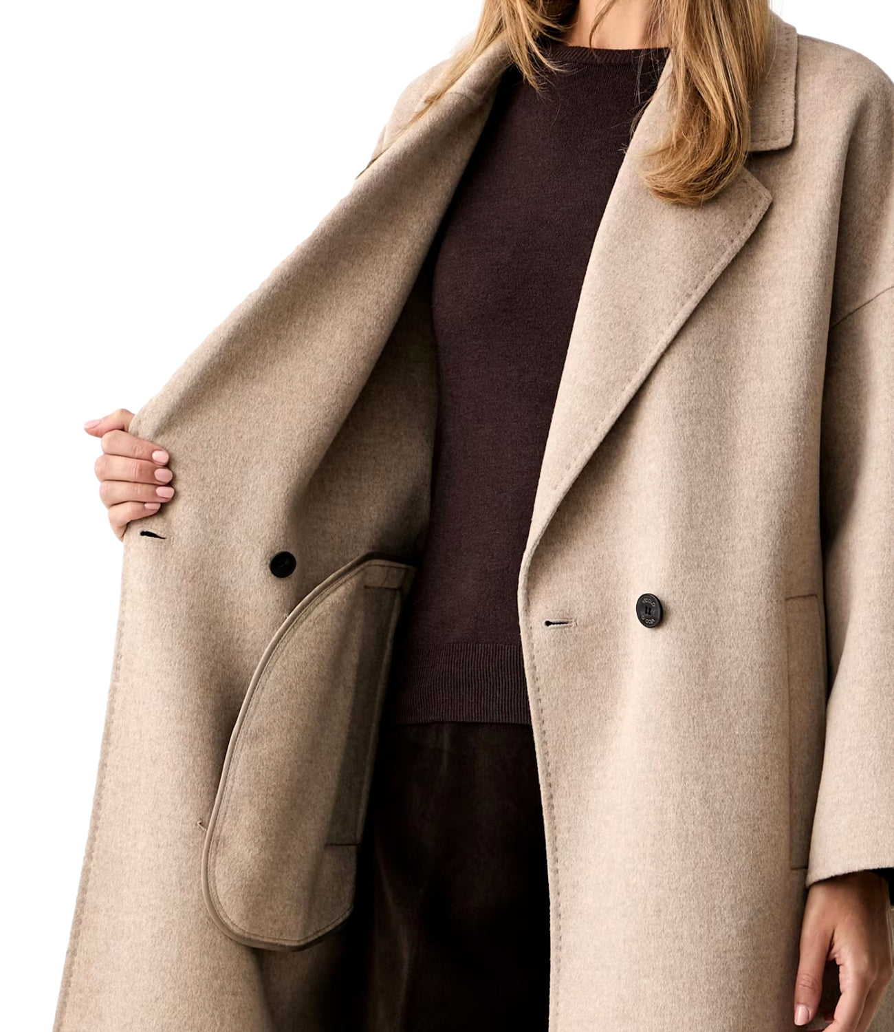 Vicolo Cappotto Tortora Donna