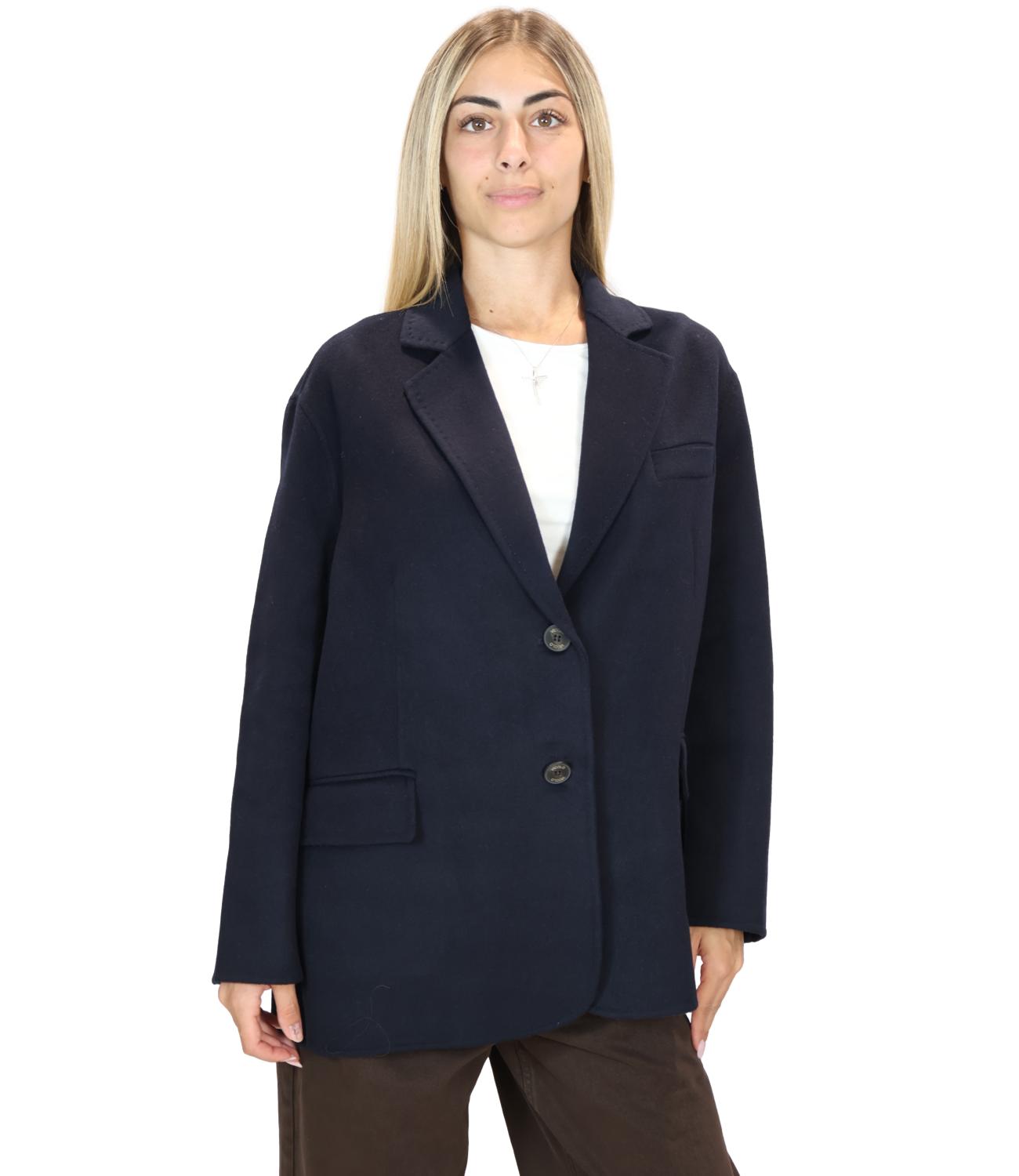 Vicolo Cappotto Blu Donna