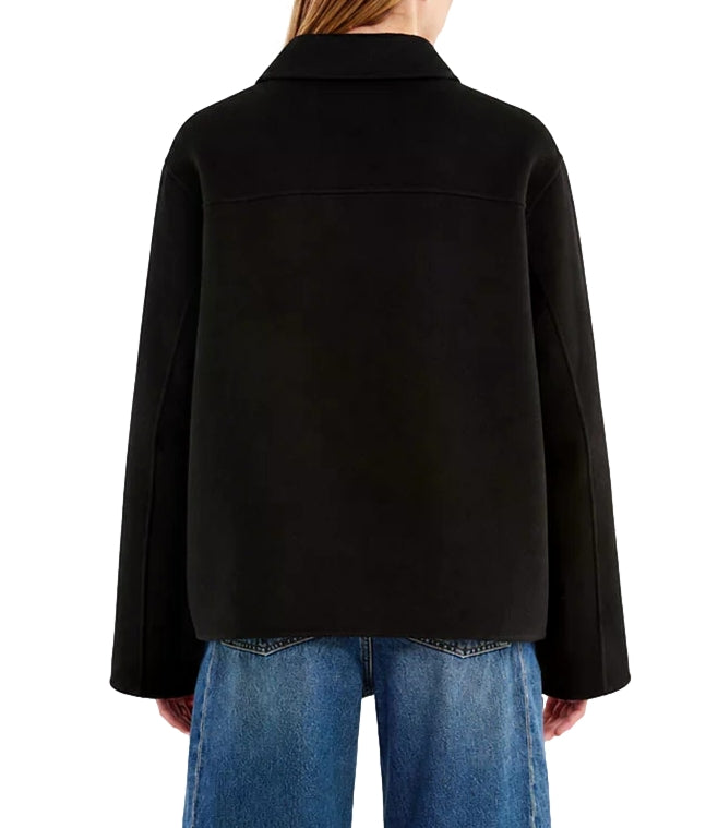 Vicolo Cappotto Boxy Nero Donna