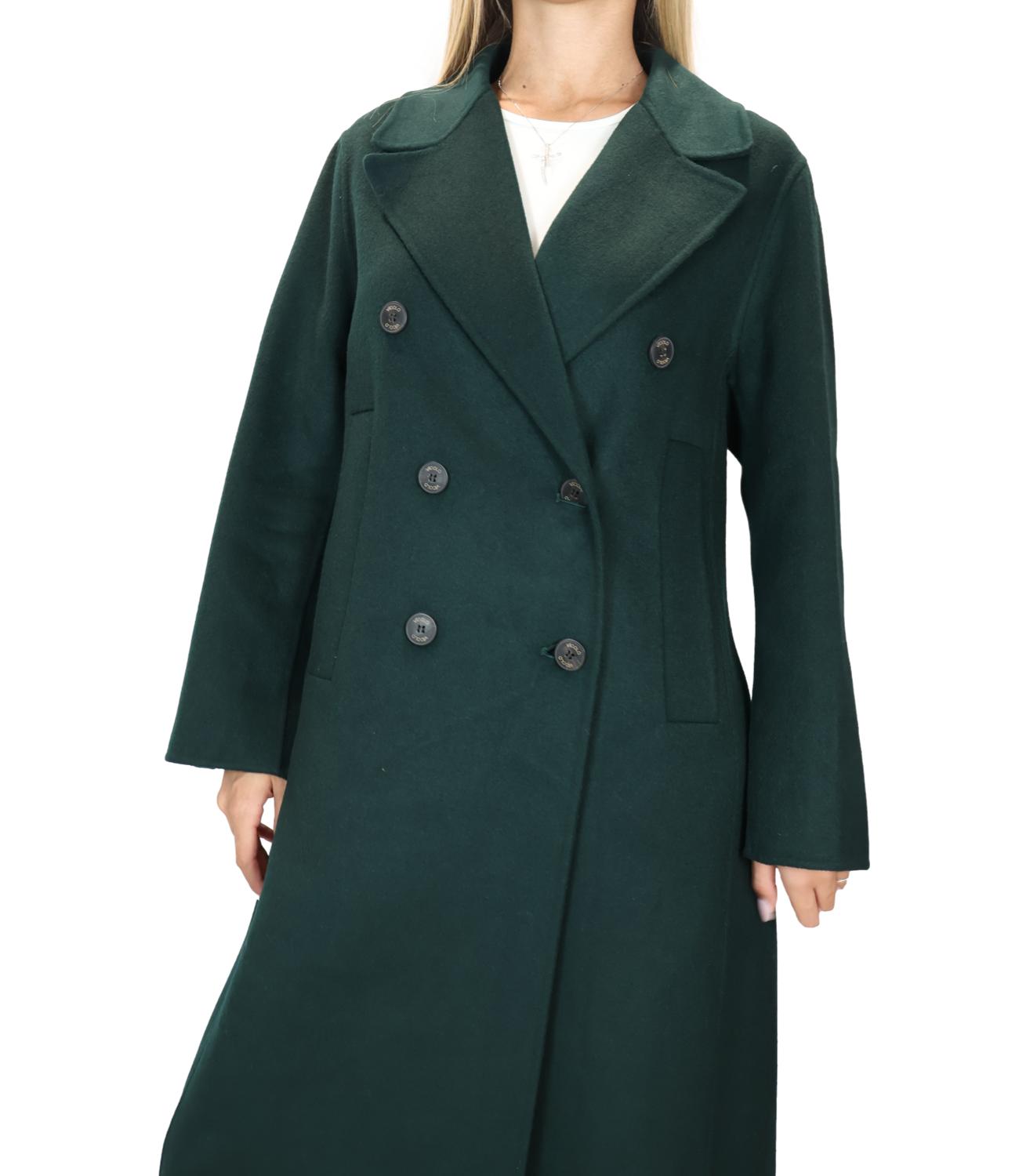 Vicolo Cappotto Doppiopetto Foresta Donna