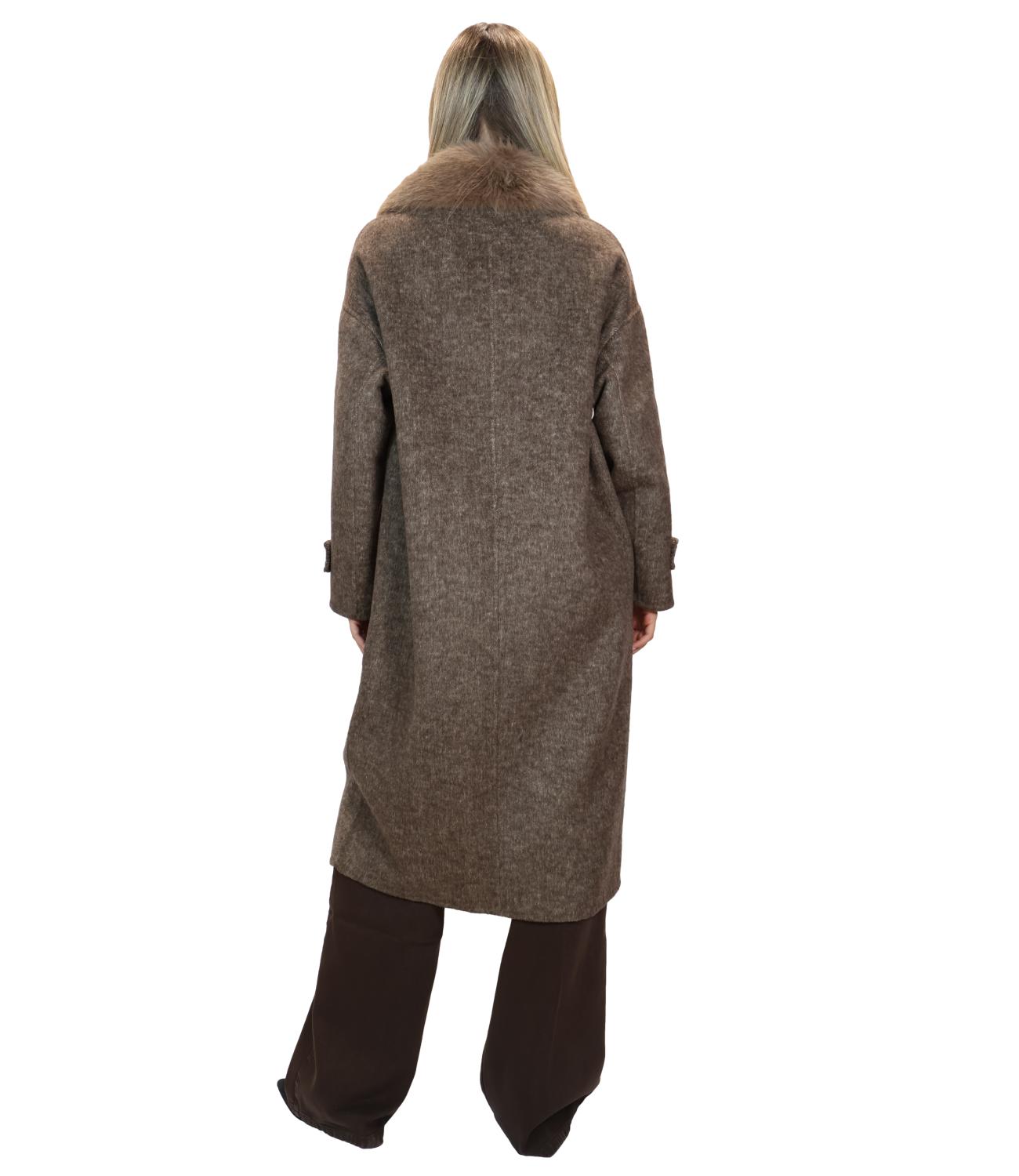 Vicolo Cappotto Fango Donna