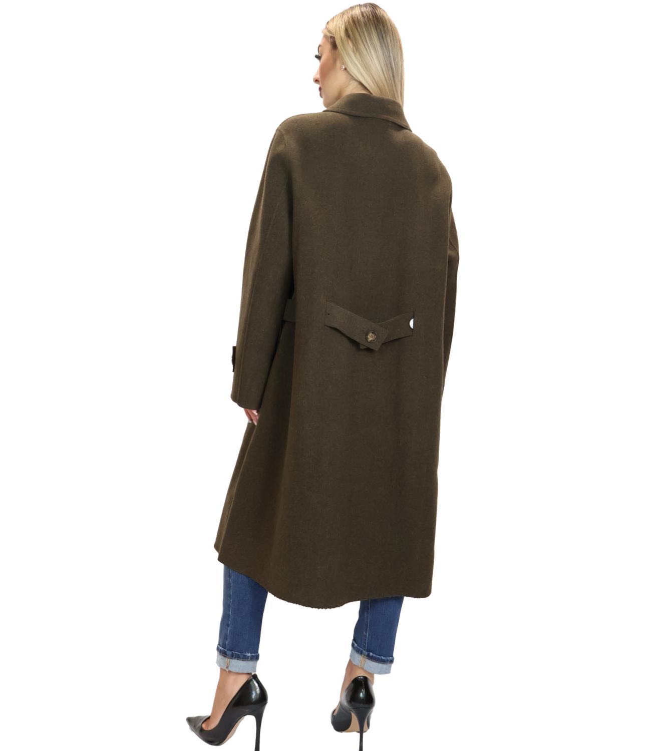 Vicolo Cappotto Verde Donna