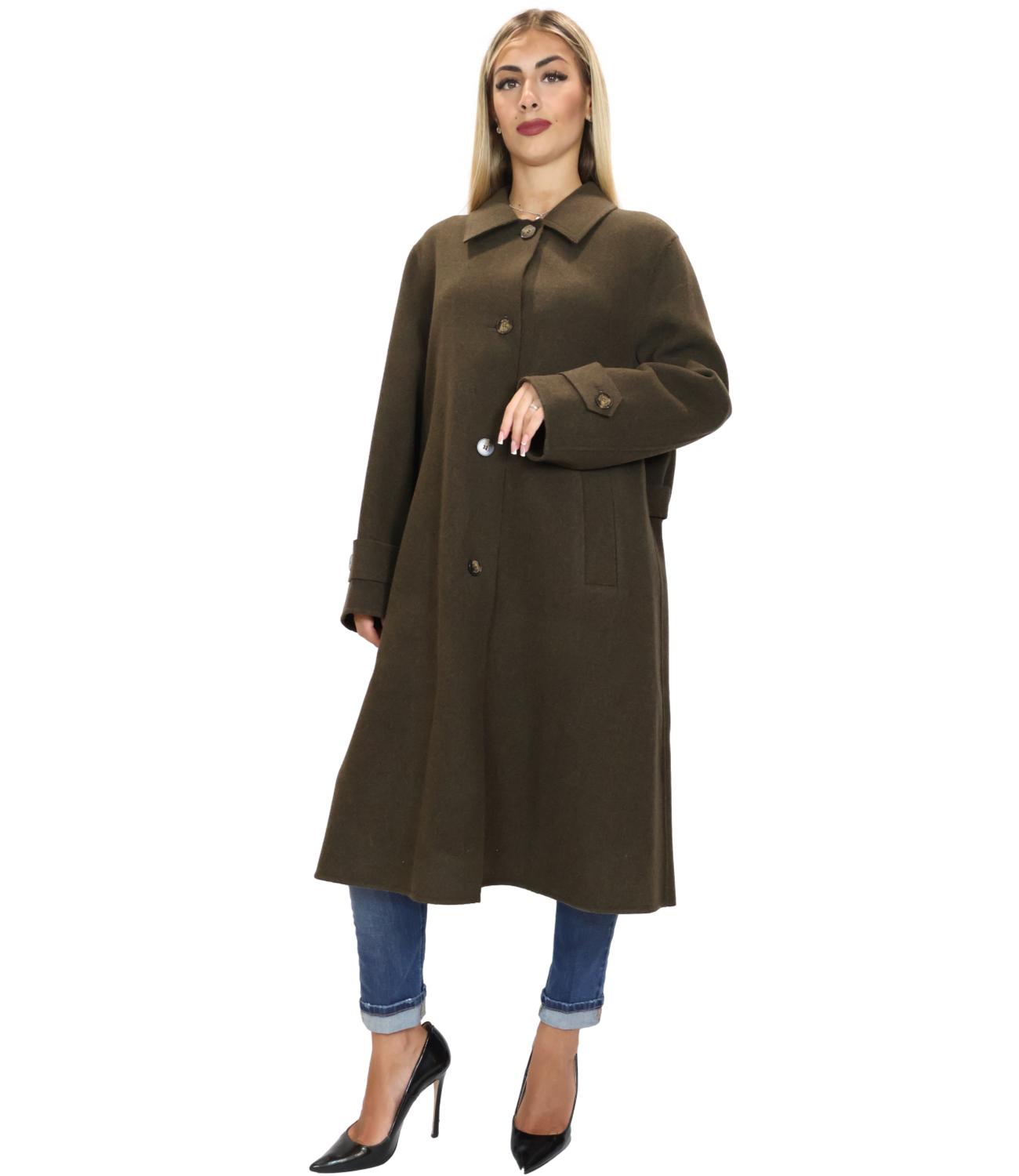 Vicolo Cappotto Verde Donna