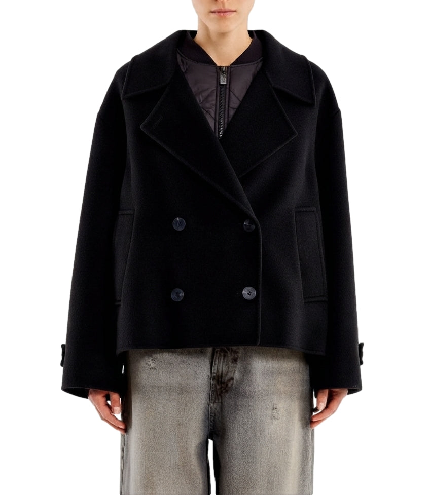Vicolo Cappotto Nero Donna