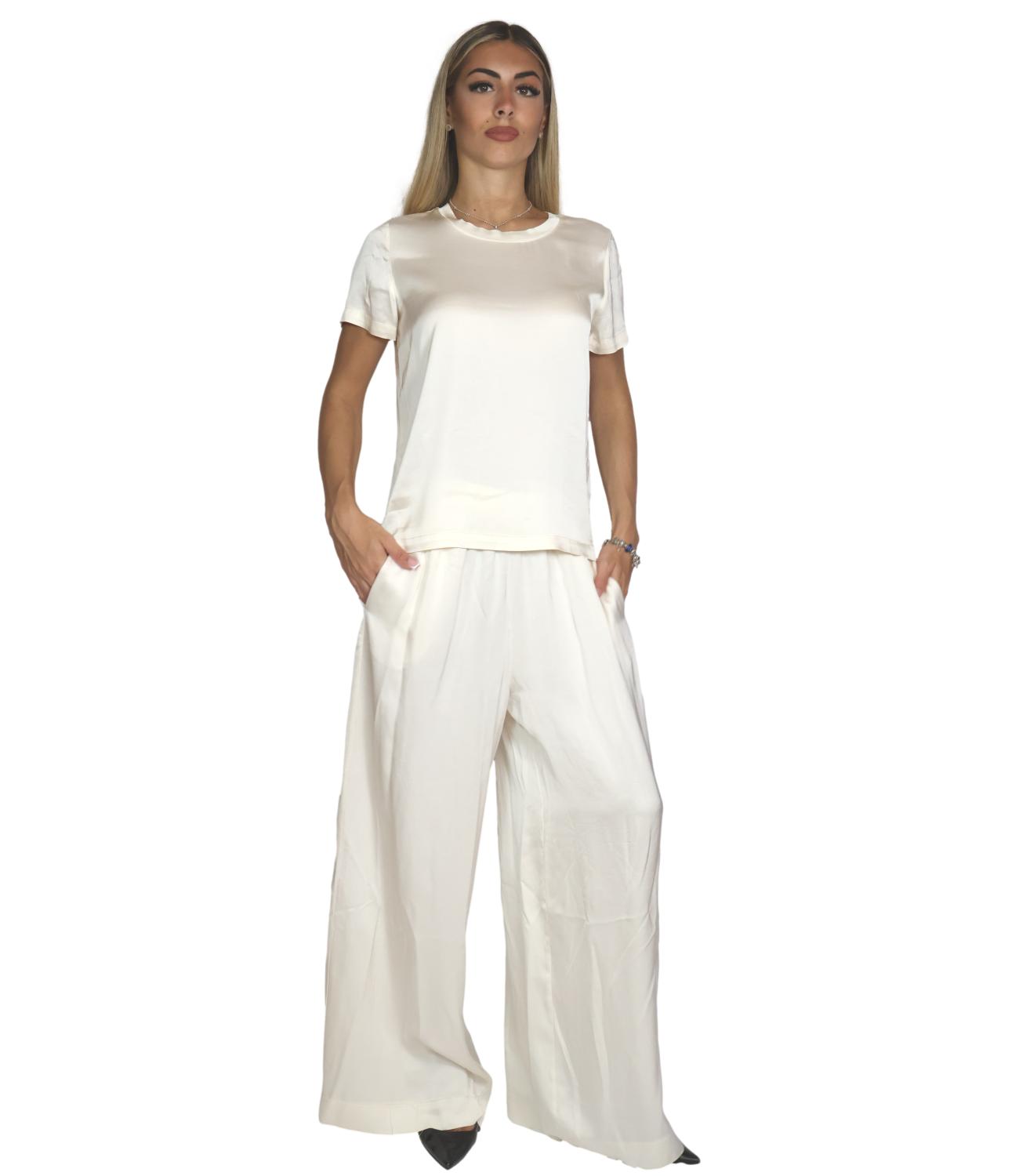 Vicolo T-shirt Panna Donna