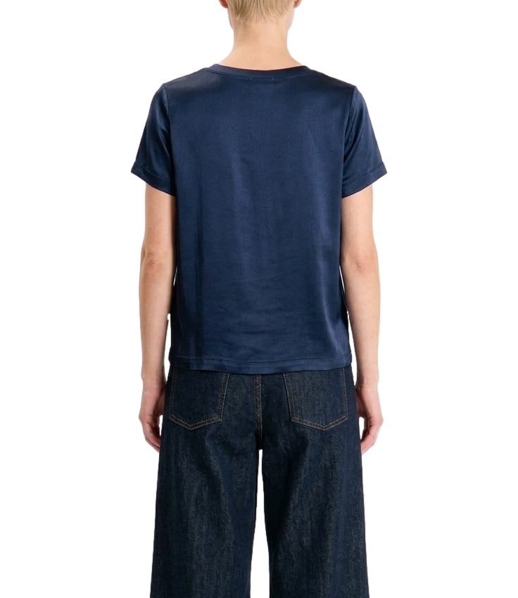 Vicolo T-shirt Satin Blu Notte Donna