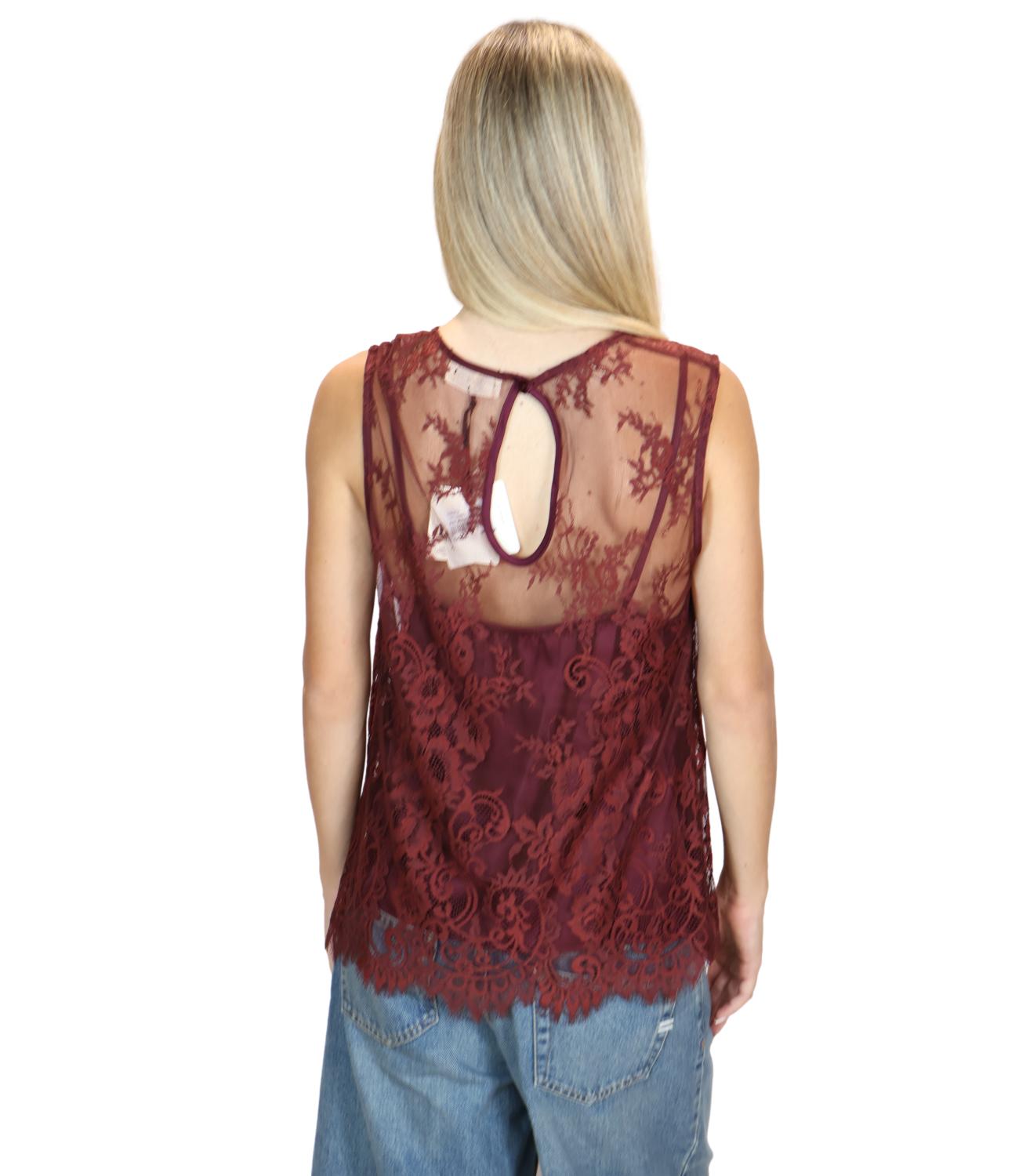 Vicolo Canotta Pizzo Bordeaux Donna