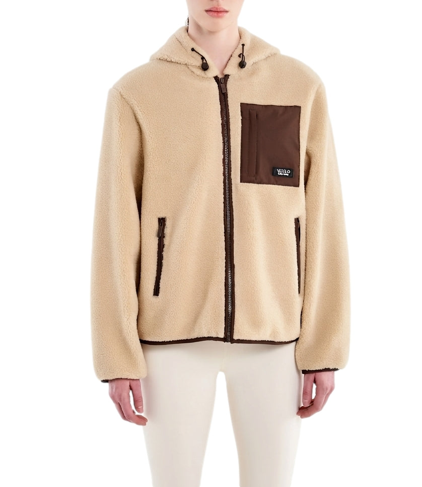 Vicolo Giacca Teddy Beige Donna