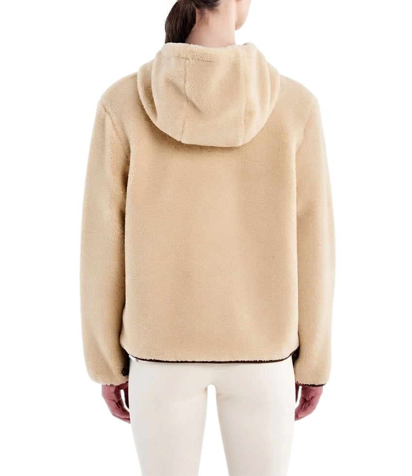 Vicolo Giacca Teddy Beige Donna
