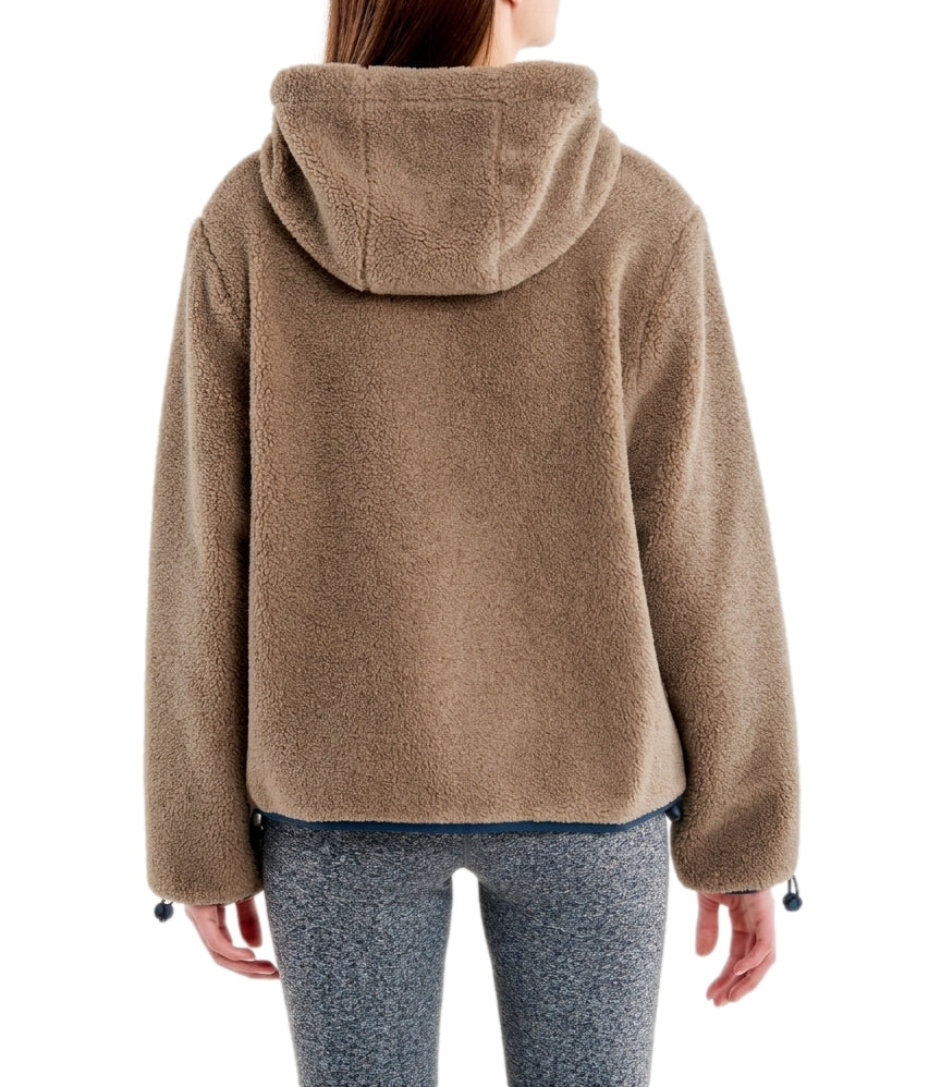 Vicolo Giacca Teddy Tortora Donna